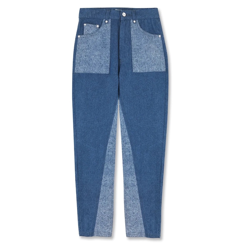 Acid And Dark Wash Tapered Jean
